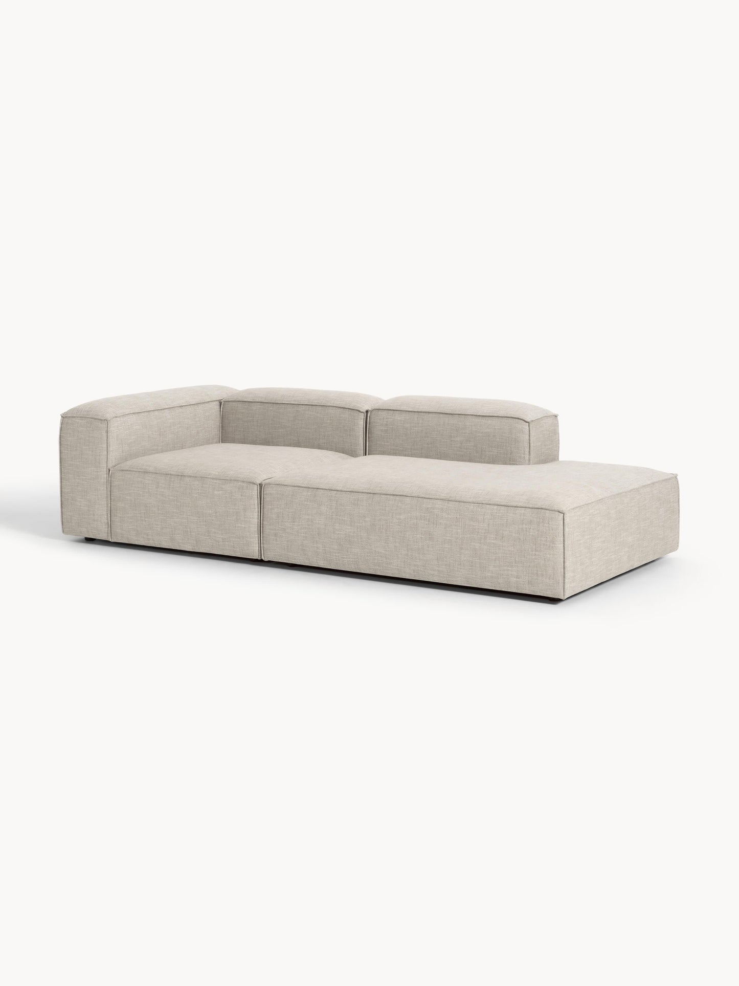 Lennon Modular Ottoman in Linen Blend