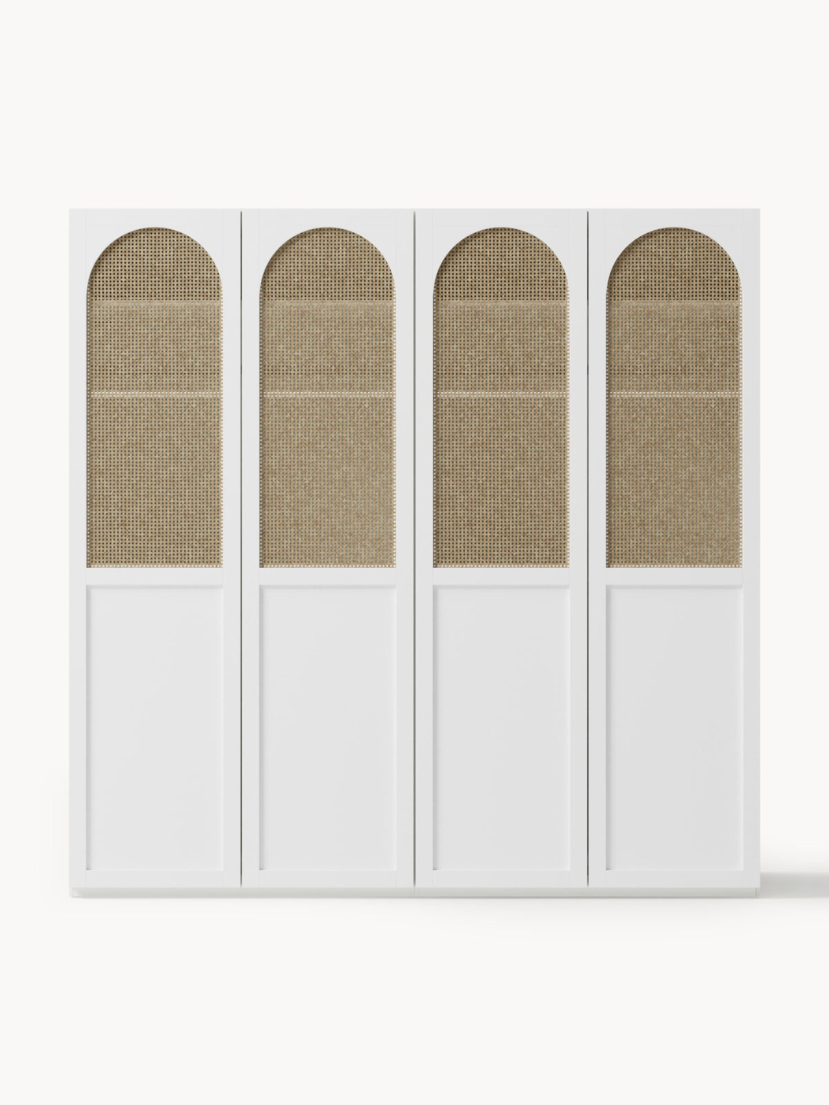 Jeanne Modular Hinged-Door Wardrobe, 200 cm Wide, in Various Sizes