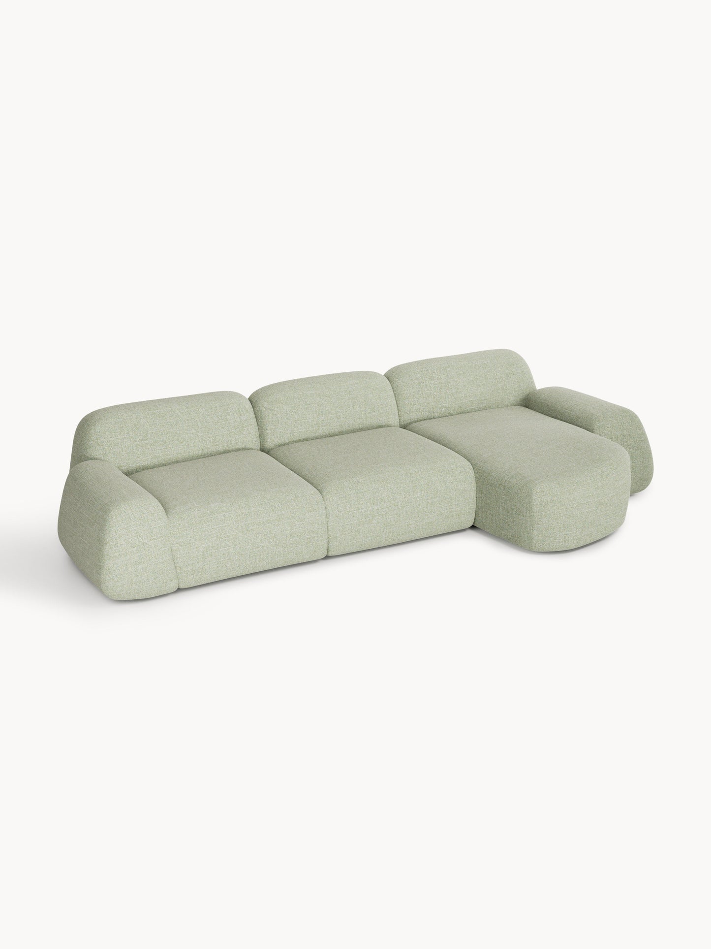 Wolke Modular Bouclé Corner Sofa (4-Seater)