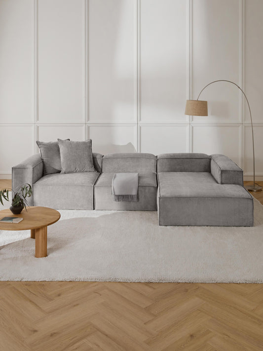 Lennon Modular Corner Sofa (4-Seater) in Corduroy