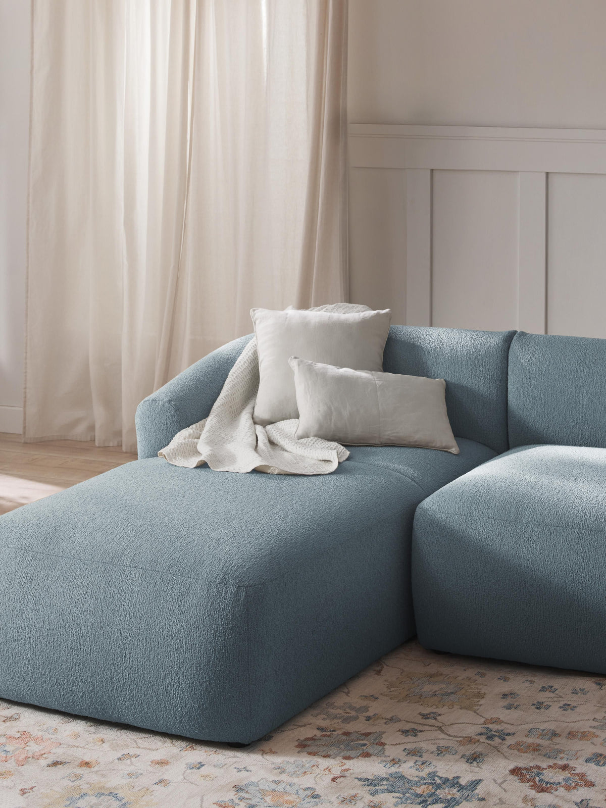 Sofia Bouclé Chaise Corner Module