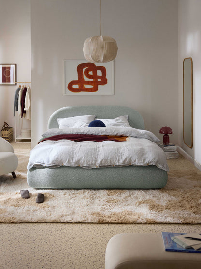 Alba Bouclé Upholstered Bed