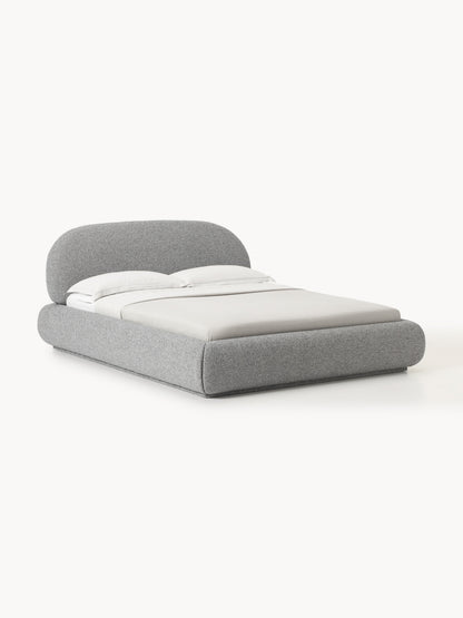 Alba Bouclé Upholstered Bed with Storage