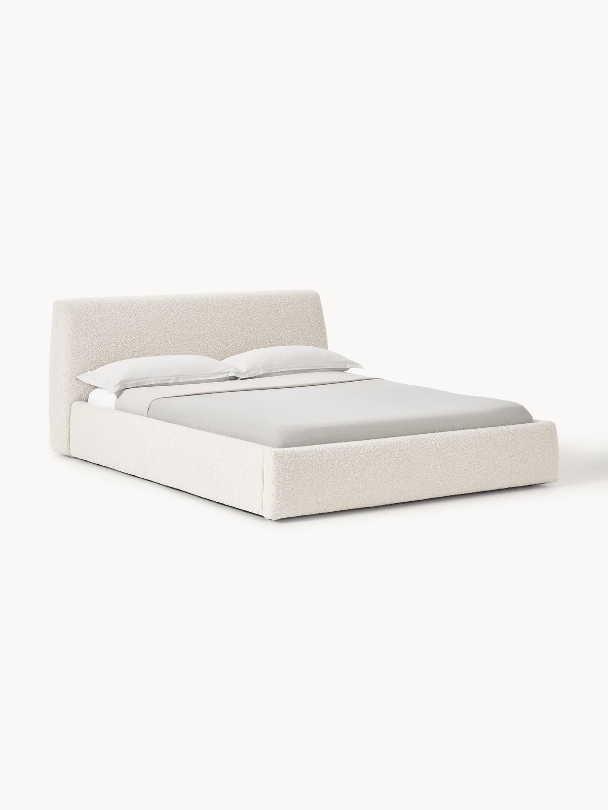 Cloud Bouclé Upholstered Bed