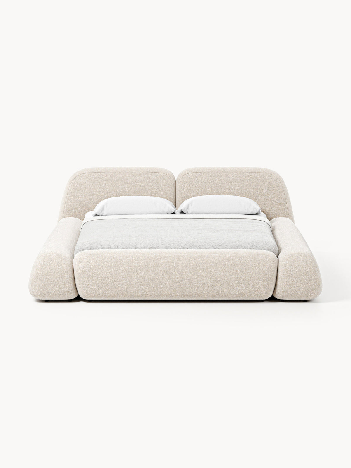 Wolke Bouclé Upholstered Bed