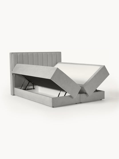 Livia Box Spring Bed with Storage