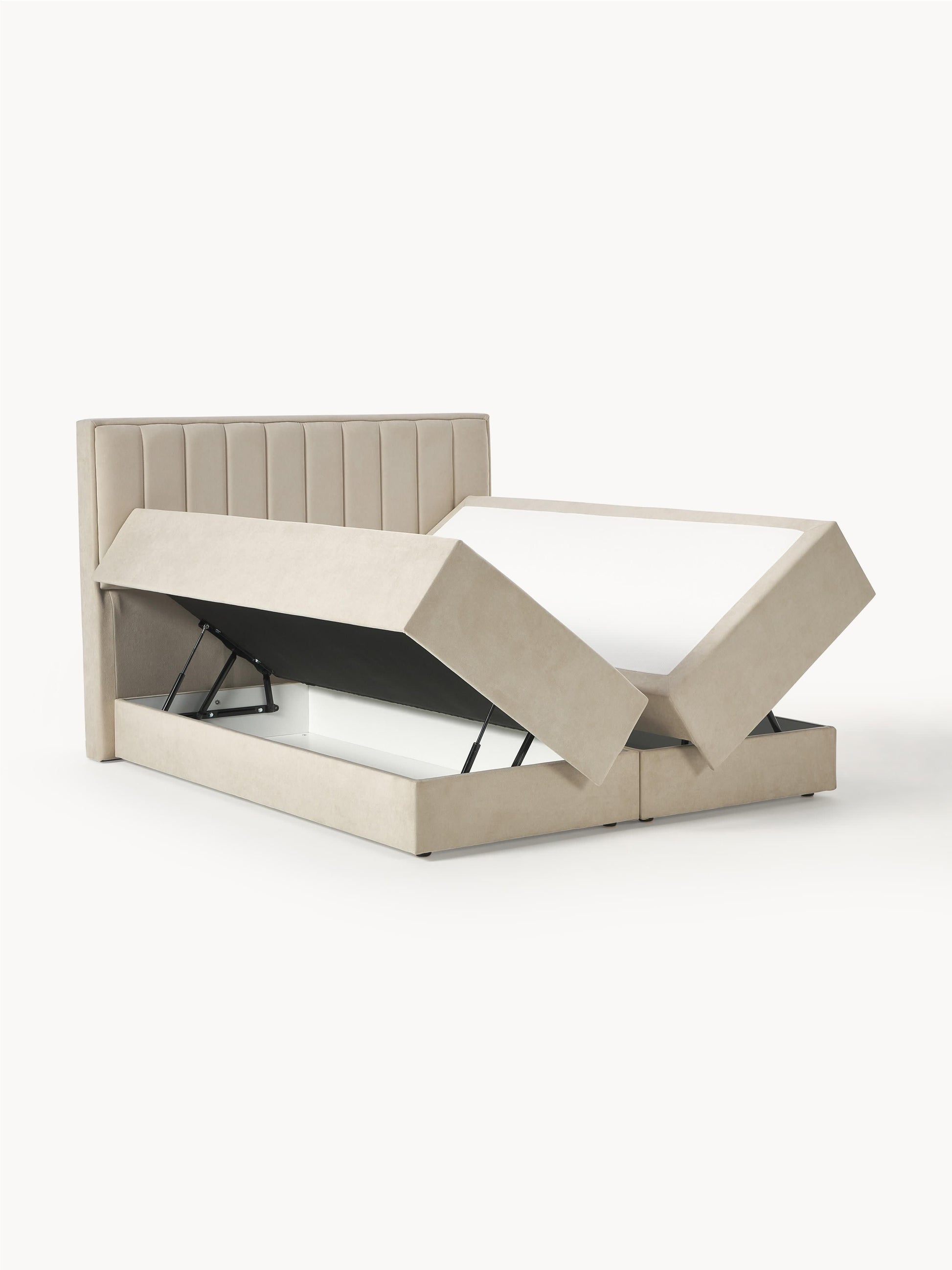 Livia Box Spring Bed with Storage