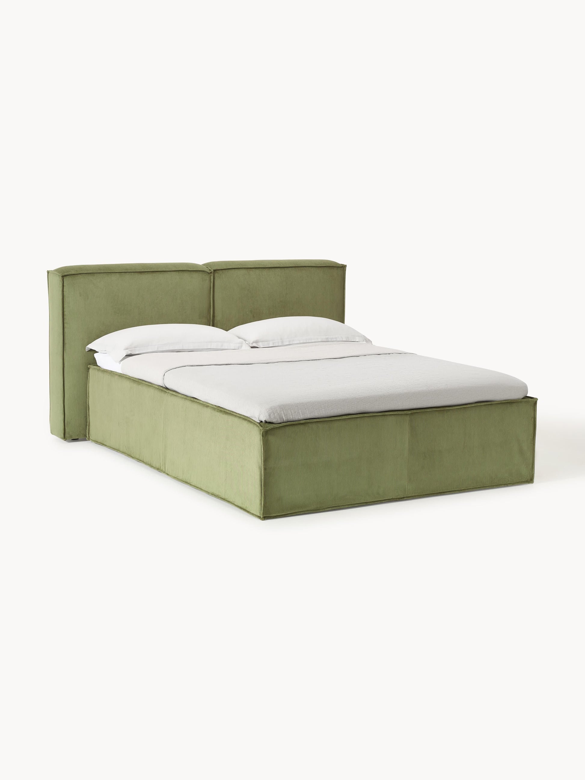 Lennon Corduroy Box Spring Bed