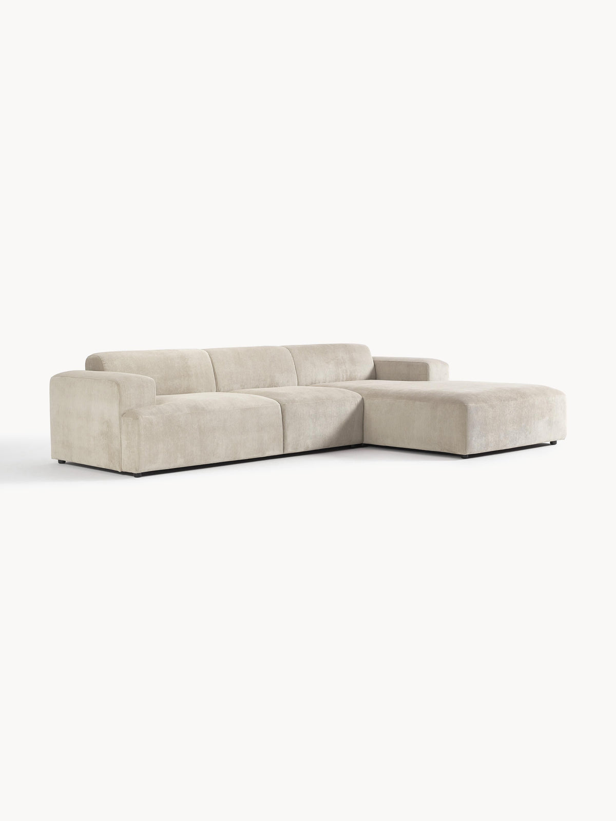 Melva Corduroy Corner Sofa (4-Seater)