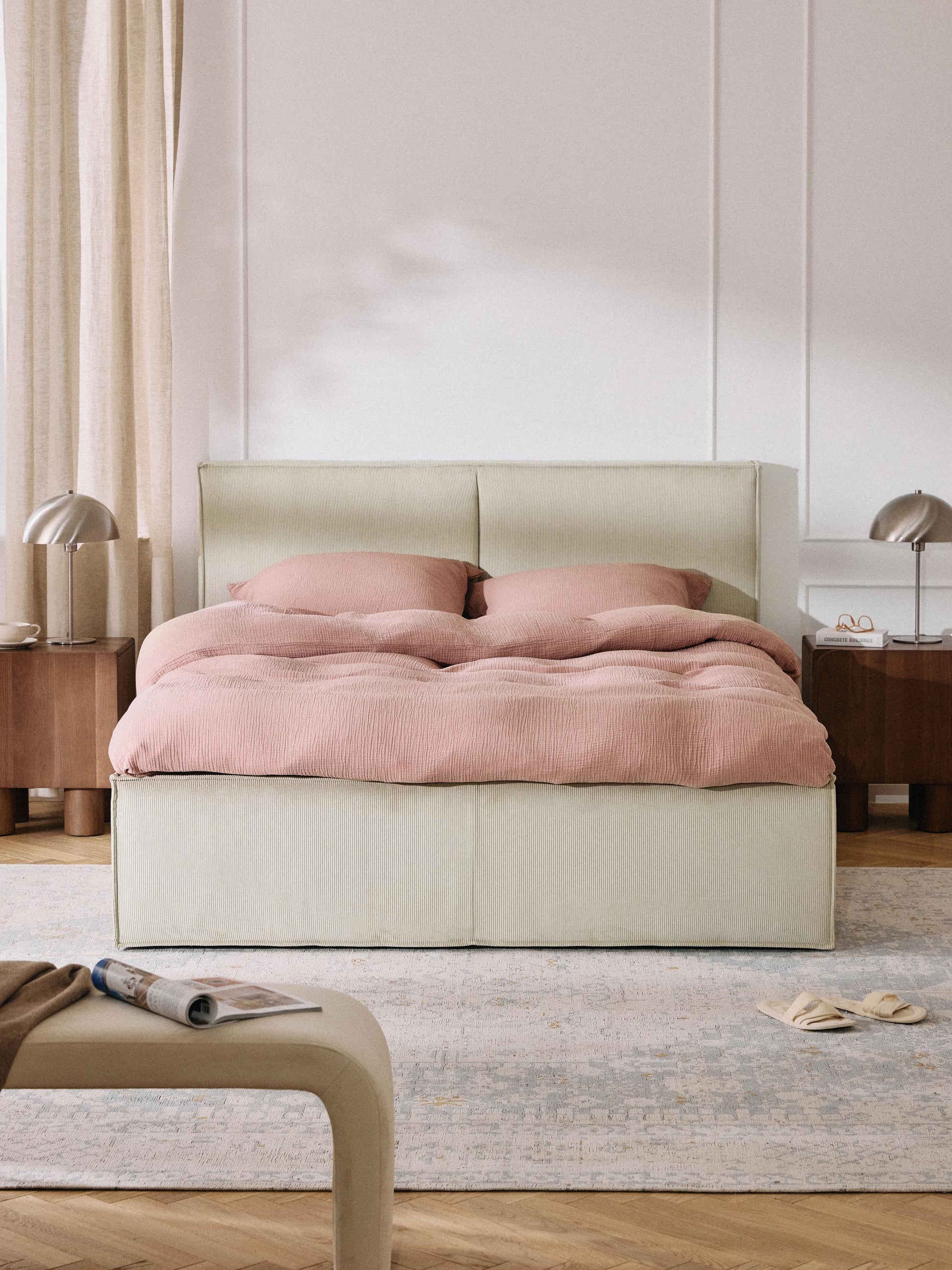 Dream Corduroy Upholstered Bed