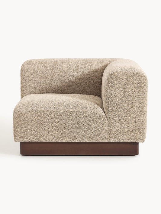 Natalie Corner Module in Teddy Bouclé