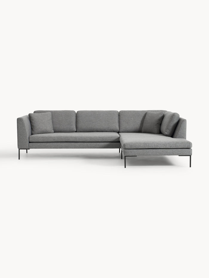 Emma Corner Sofa with Metal Legs