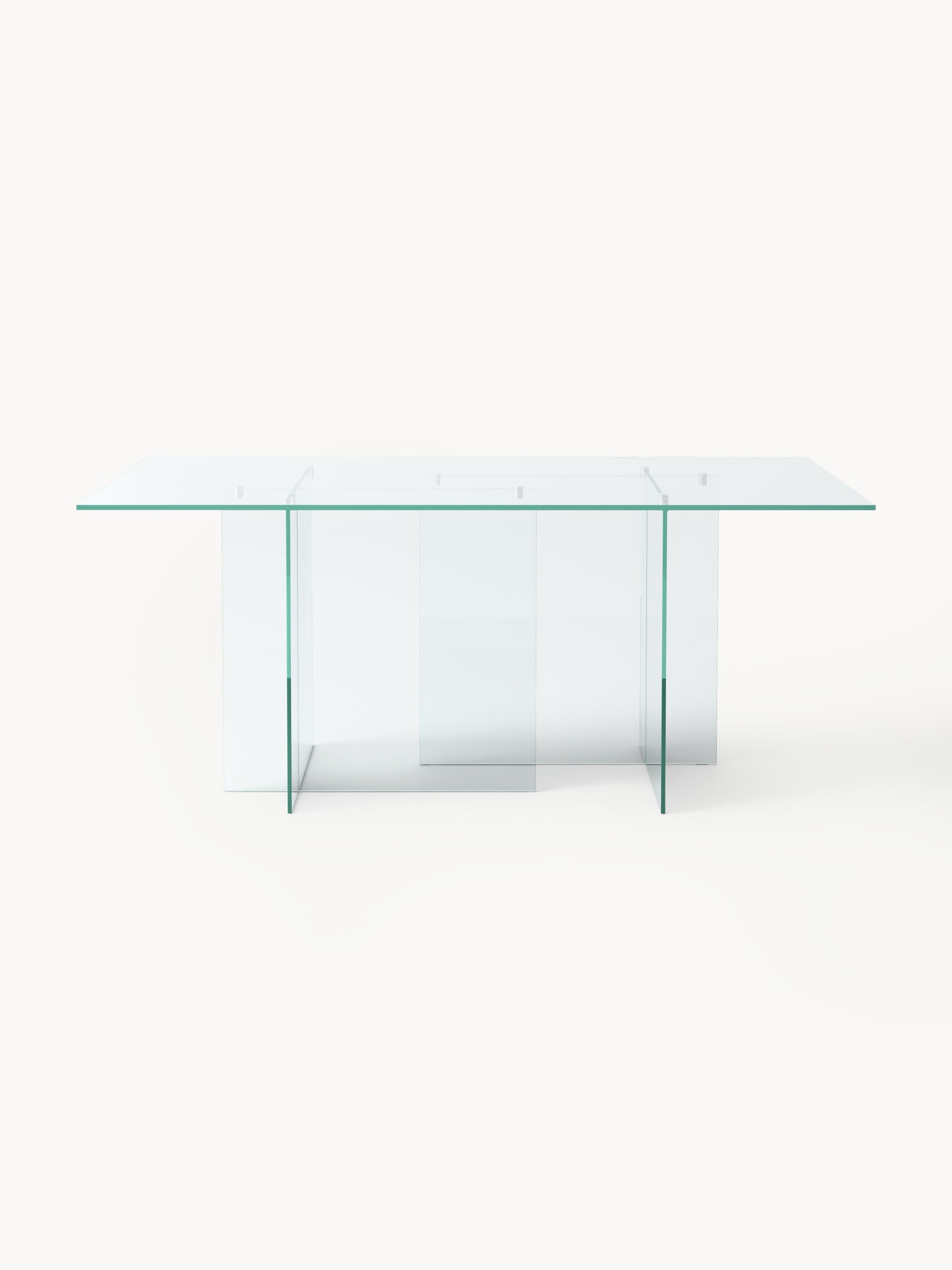 Anouk Dining Table in Glass, 180 x 90 cm