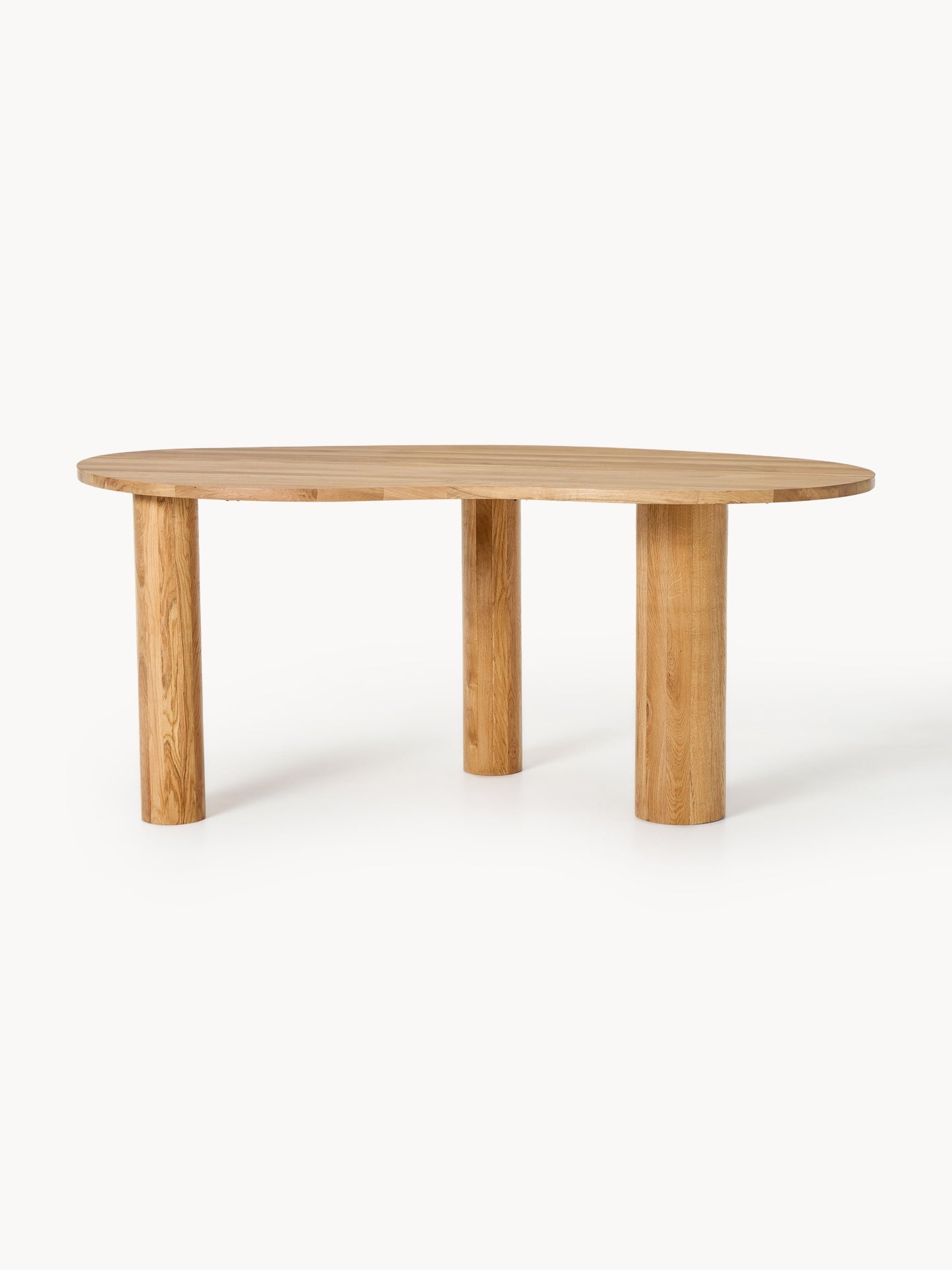 Naruto Dining Table in Oak with Organic Shape, in Various Sizes