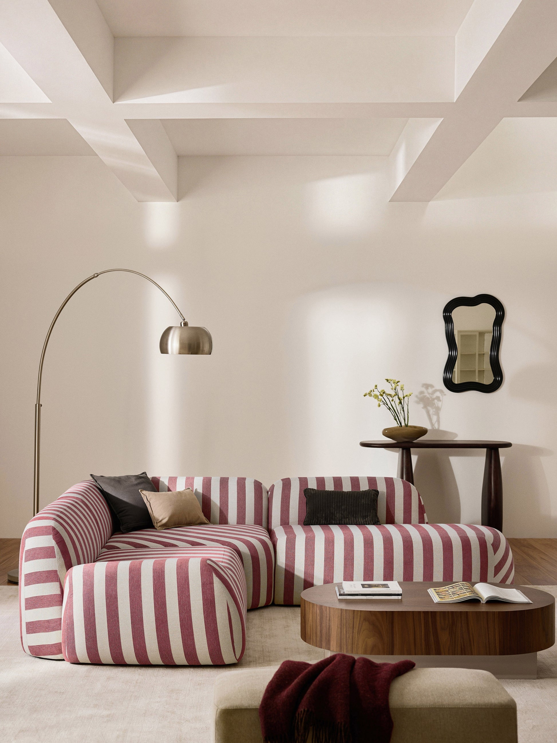 Wolke Striped Chaise Module