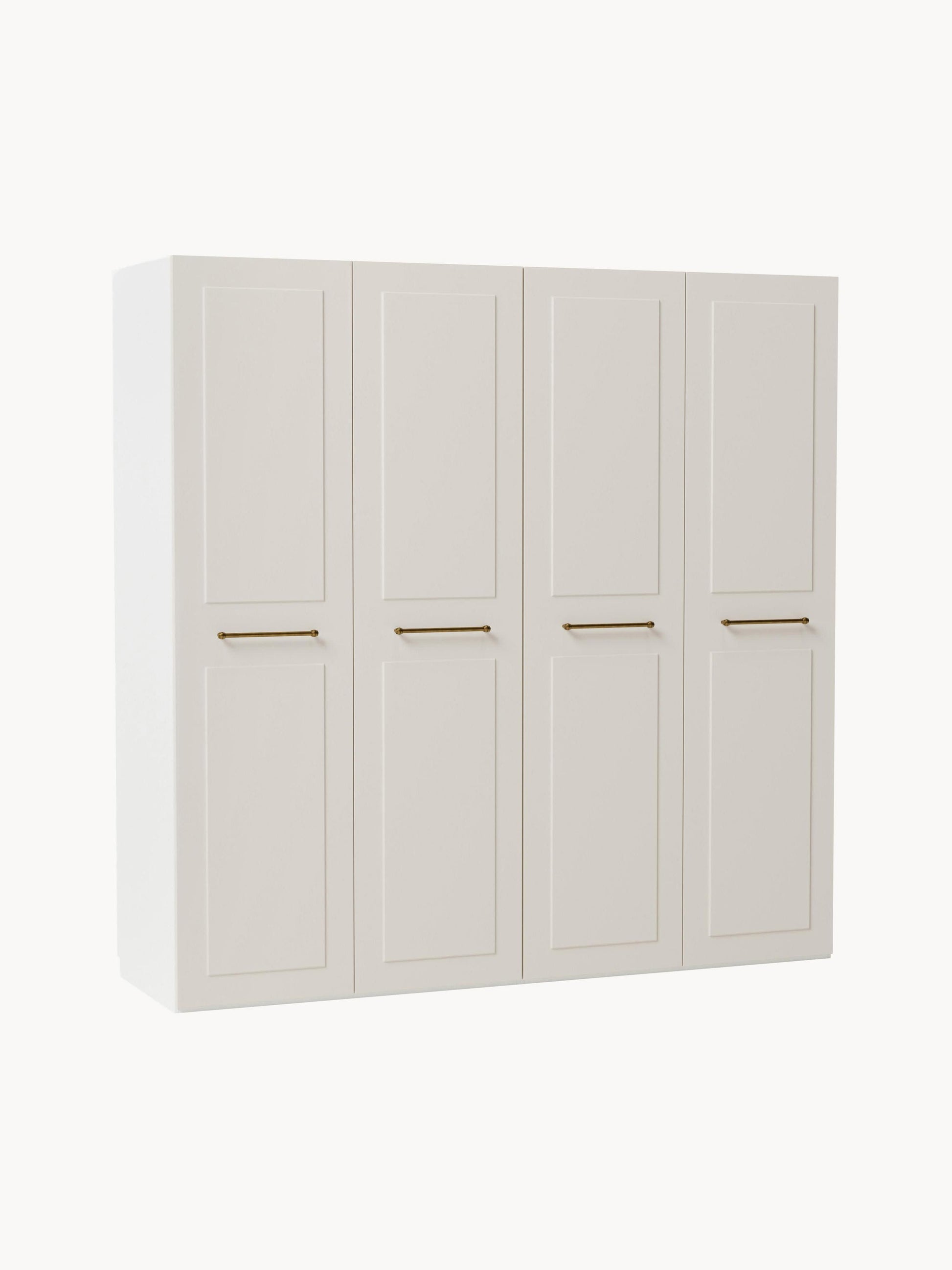Charlotte Modular Hinged-Door Wardrobe, 200 cm Wide, in Various Sizes
