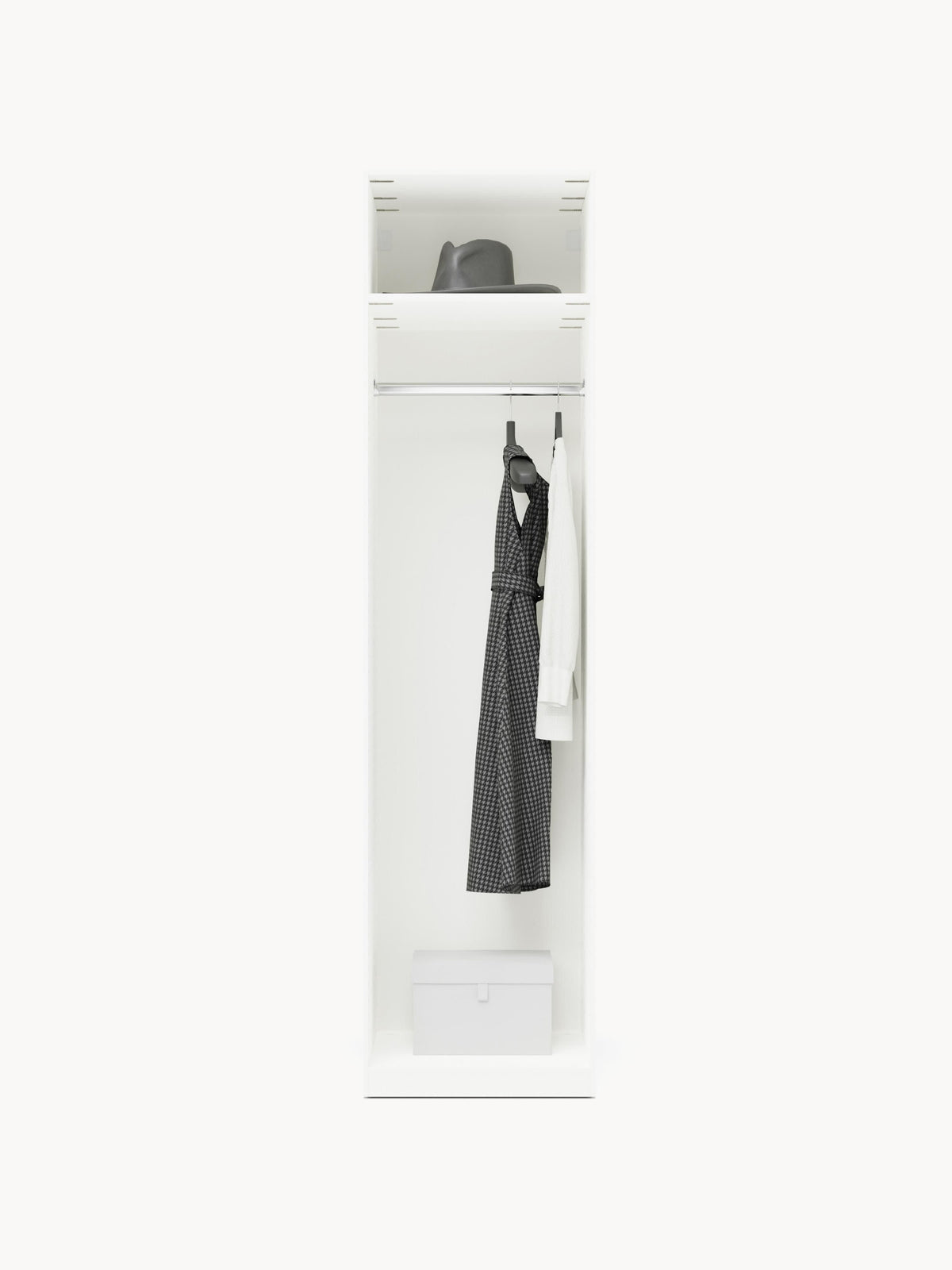 Charlotte Modular Hinged-Door Wardrobe, 50 cm Wide, in Various Sizes