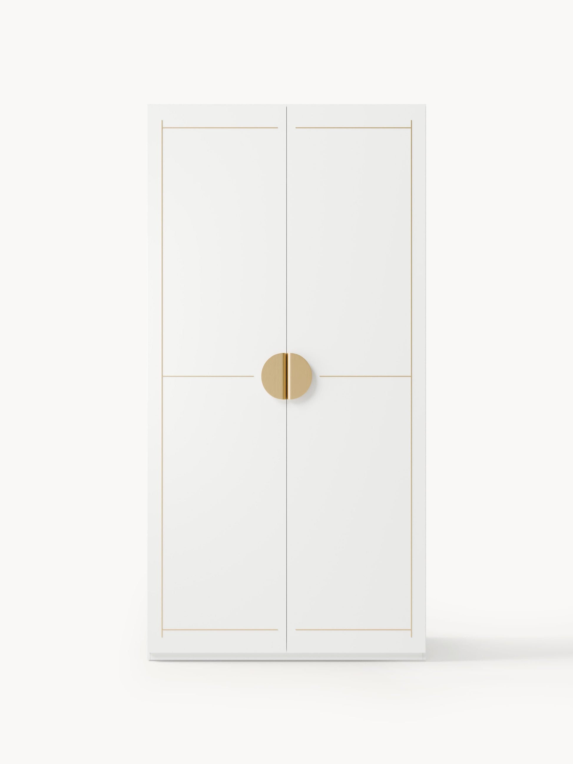 Denise Modular Hinged-Door Wardrobe, 100 cm Wide, in Various Sizes