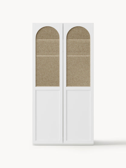 Jeanne Modular Hinged-Door Wardrobe, 100 cm Wide, in Various Sizes
