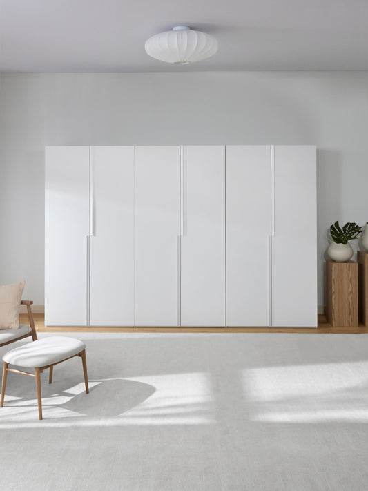 Leon Modular Hinged-Door Wardrobe, 300 cm Wide, in Various Sizes