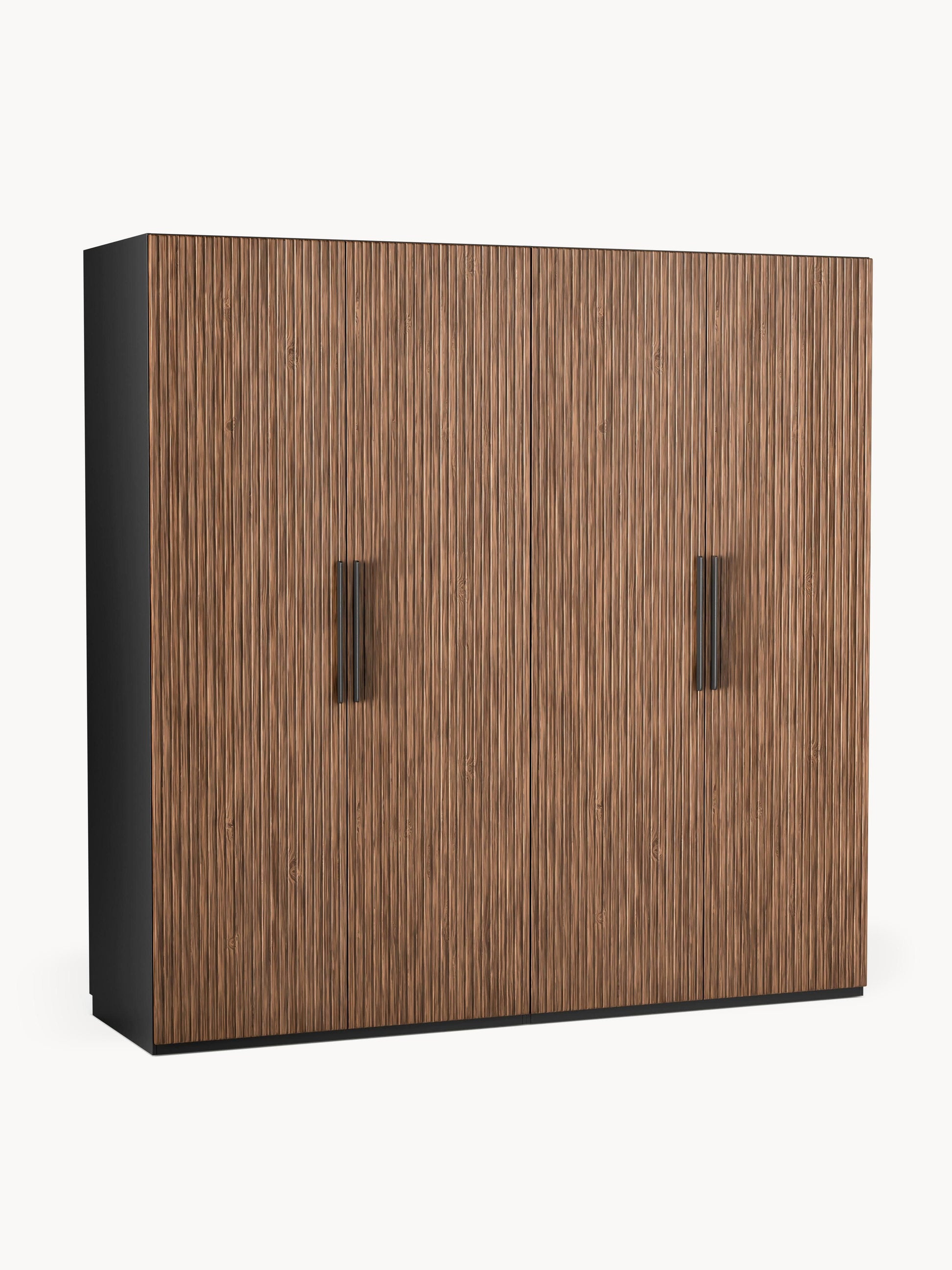 Simone Modular Hinged-Door Wardrobe, 200 cm Wide, in Various Sizes