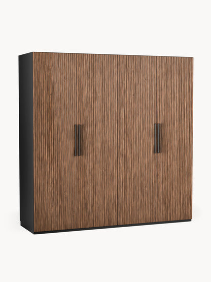 Simone Modular Hinged-Door Wardrobe, 200 cm Wide, in Various Sizes