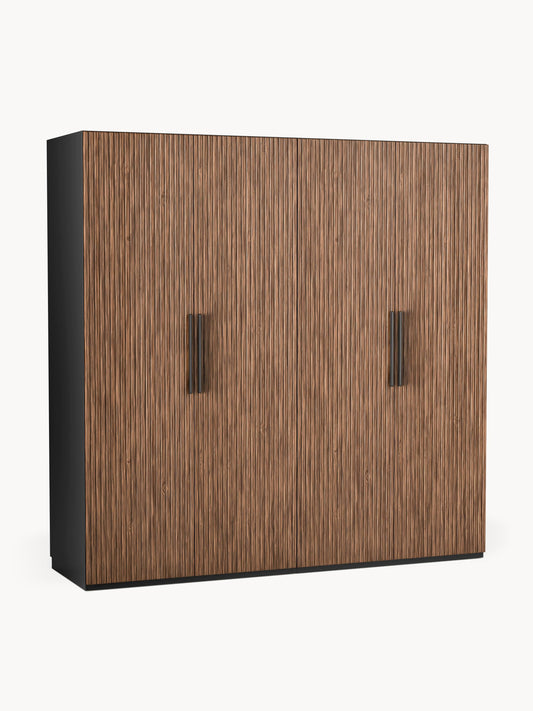 Simone Modular Hinged-Door Wardrobe, 200 cm Wide, in Various Sizes