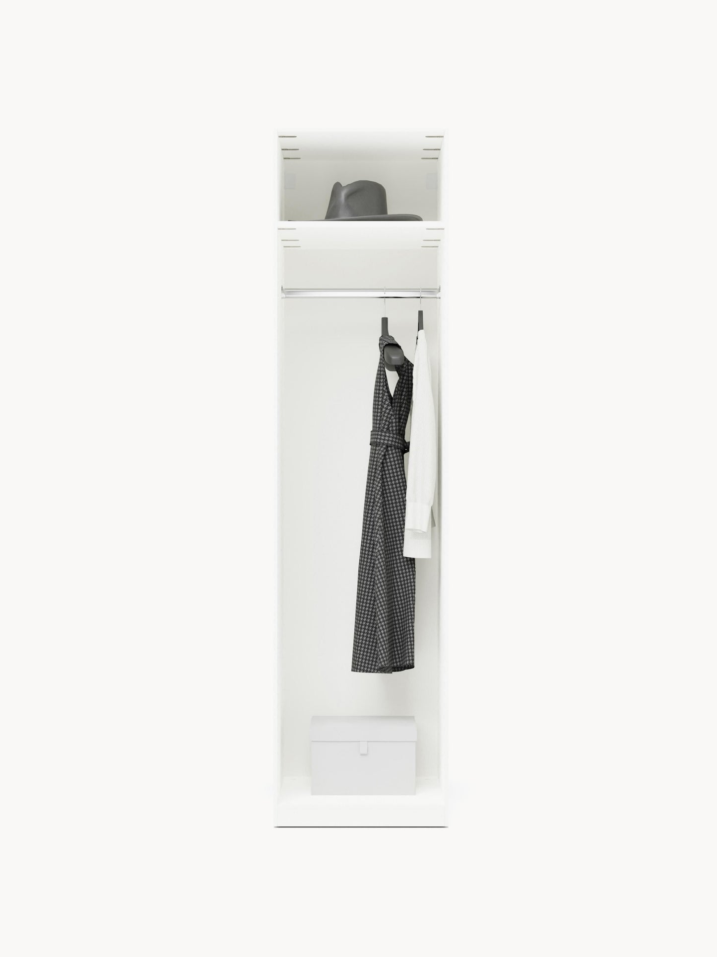 Simone Modular Hinged-Door Wardrobe, 50 cm Wide, in Various Sizes
