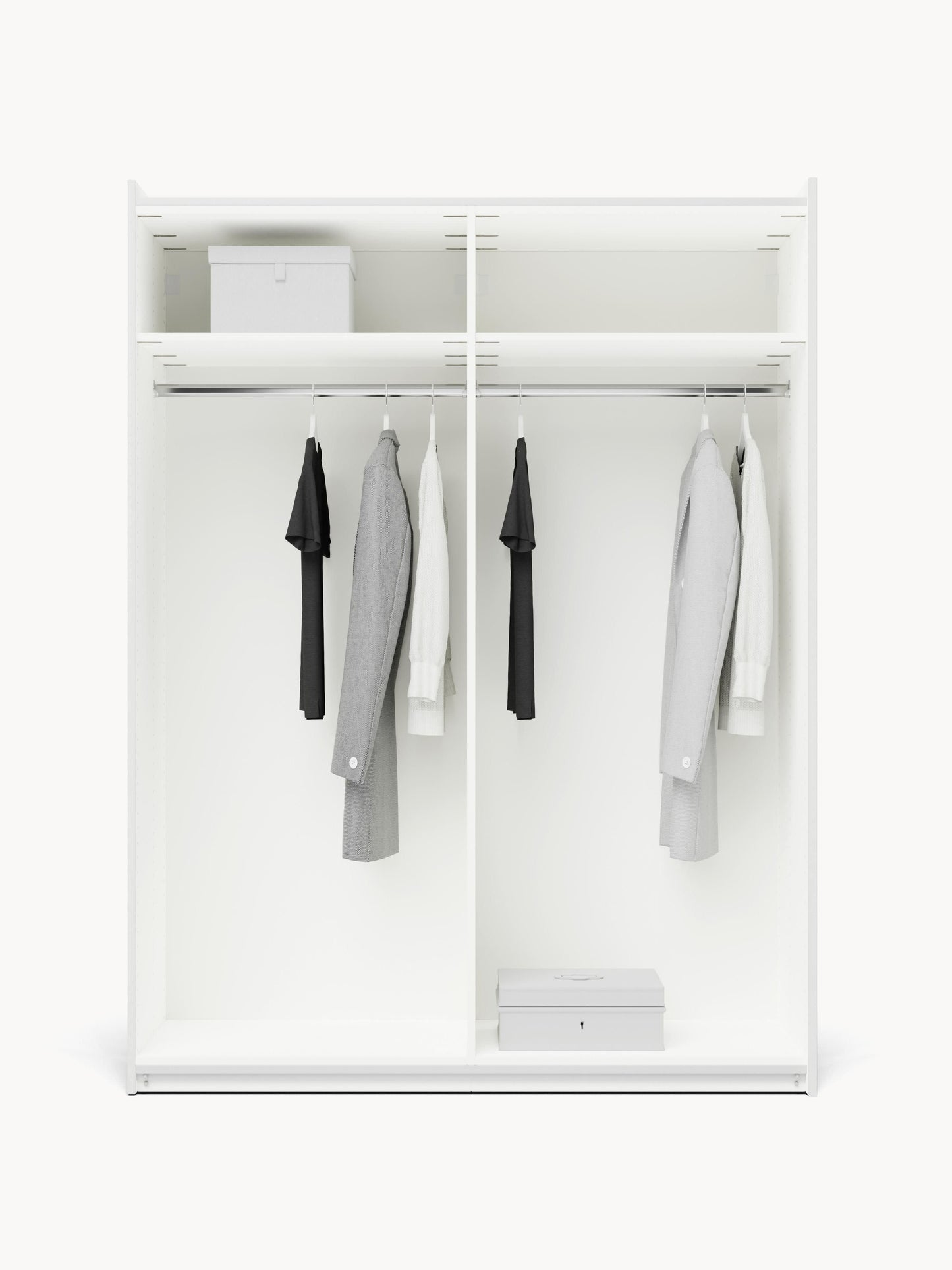 Leon Modular Sliding-Door Wardrobe, 150 cm Wide, in Various Sizes