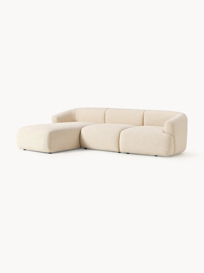 Sofia Modular Bouclé Corner Sofa (3-Seater)