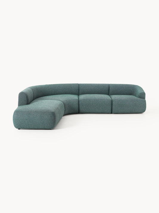 Sofia Modular Bouclé Corner Sofa (4-Seater)