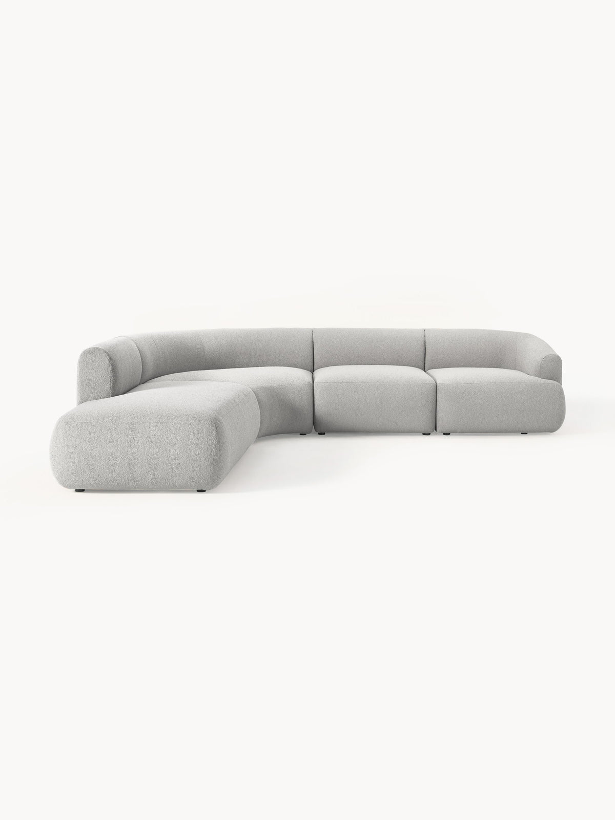 Sofia Modular Bouclé Corner Sofa (4-Seater)