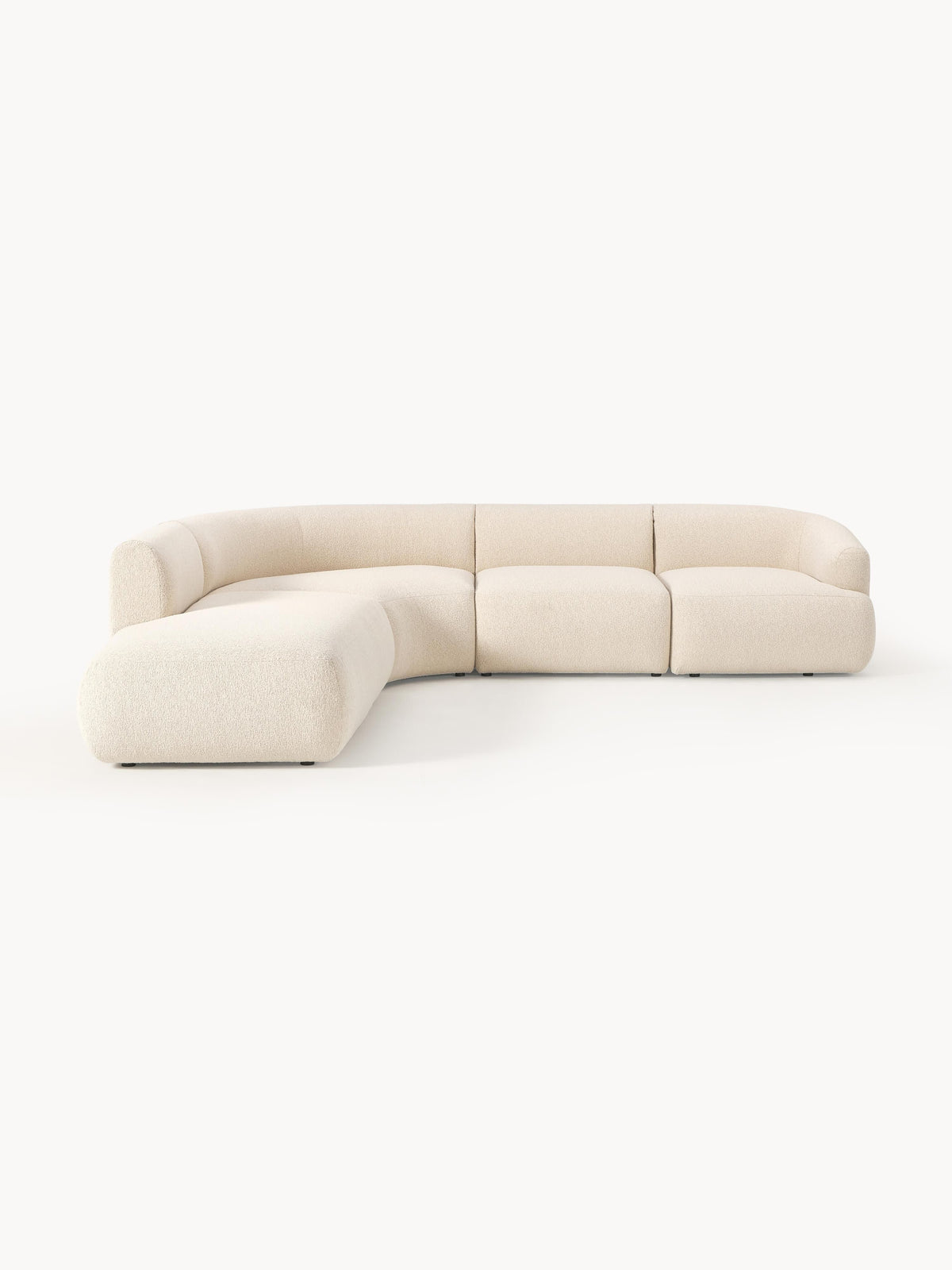 Sofia Modular Bouclé Corner Sofa (4-Seater)