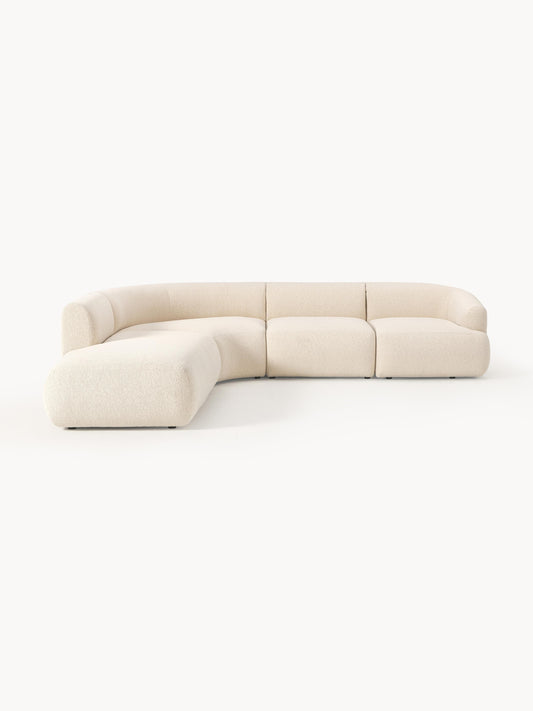 Sofia Modular Bouclé Corner Sofa (4-Seater)