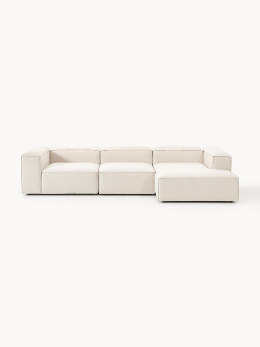 Lennon Modular Corner Sofa (4-Seater) in Linen Blend
