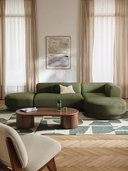 Natalie Modular Corner Sofa in Teddy Bouclé