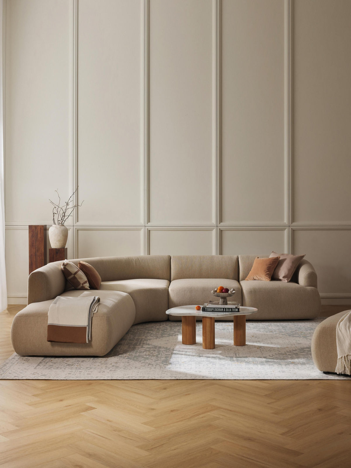 Sofia Modular Corner Sofa (4-Seater)