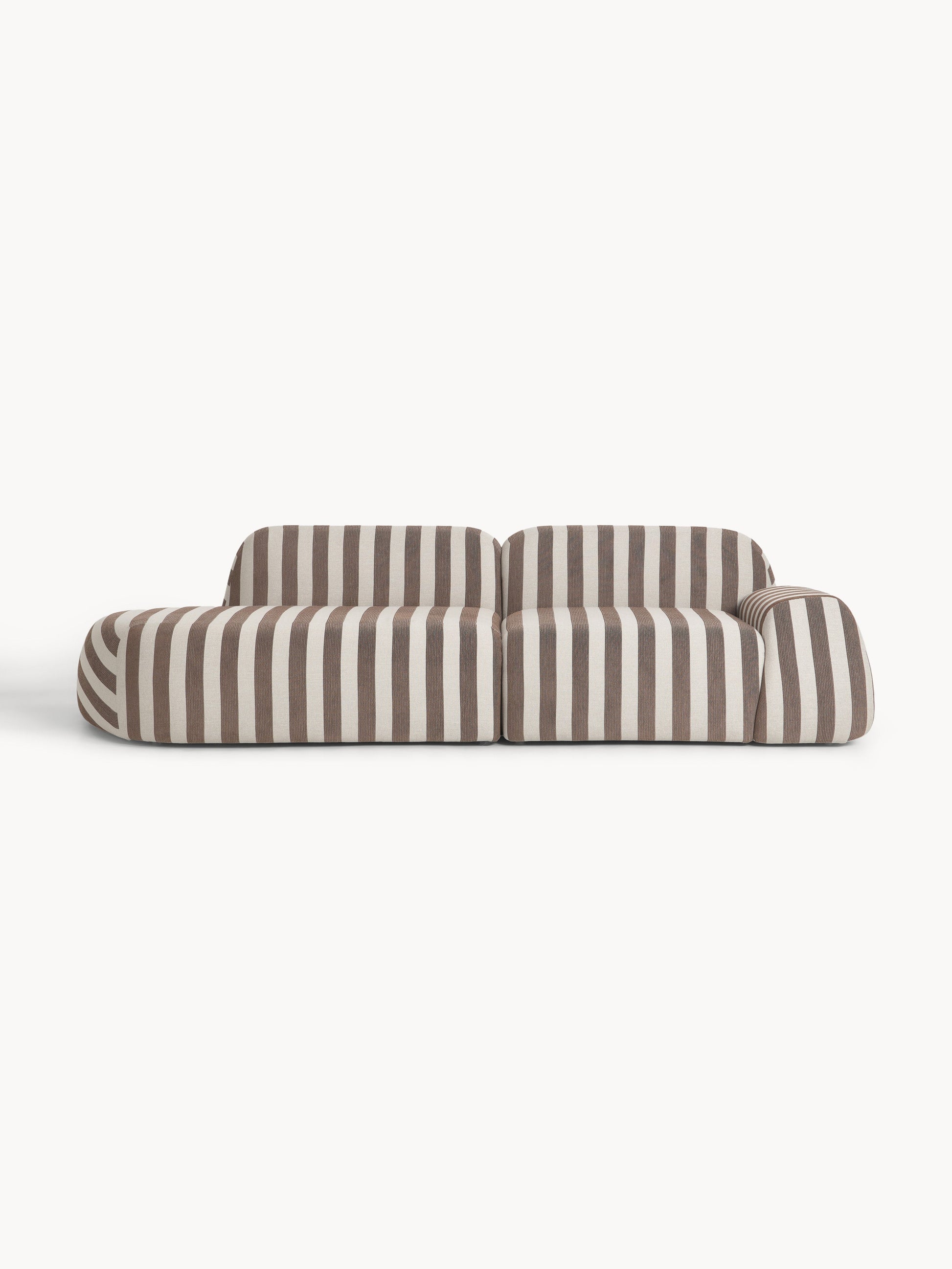 Wolke Modular Striped Sofa (3-Seater)