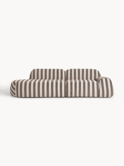 Wolke Modular Striped Sofa (3-Seater)