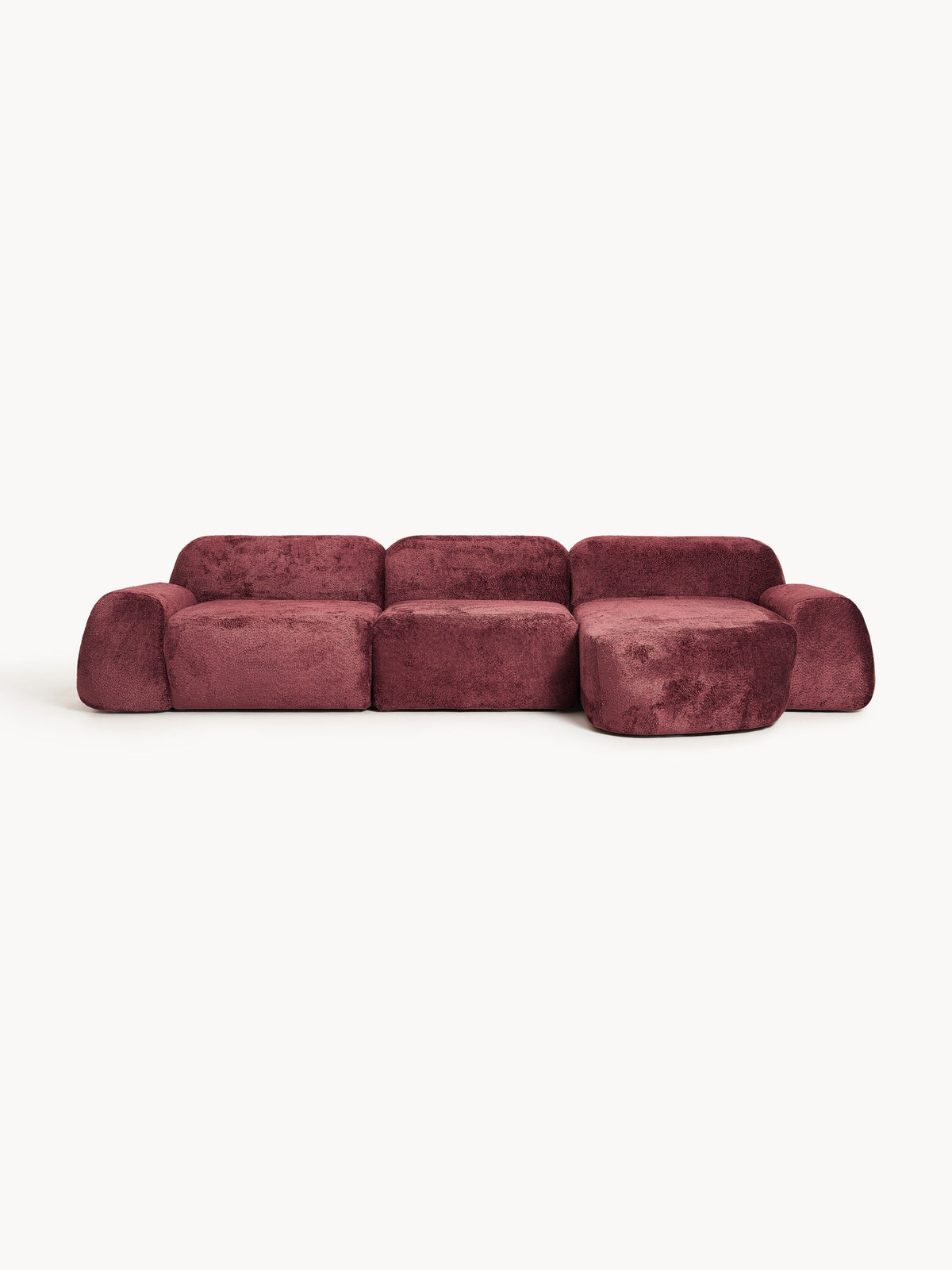 Wolke Modular Teddy Bouclé Corner Sofa (4-Seater)