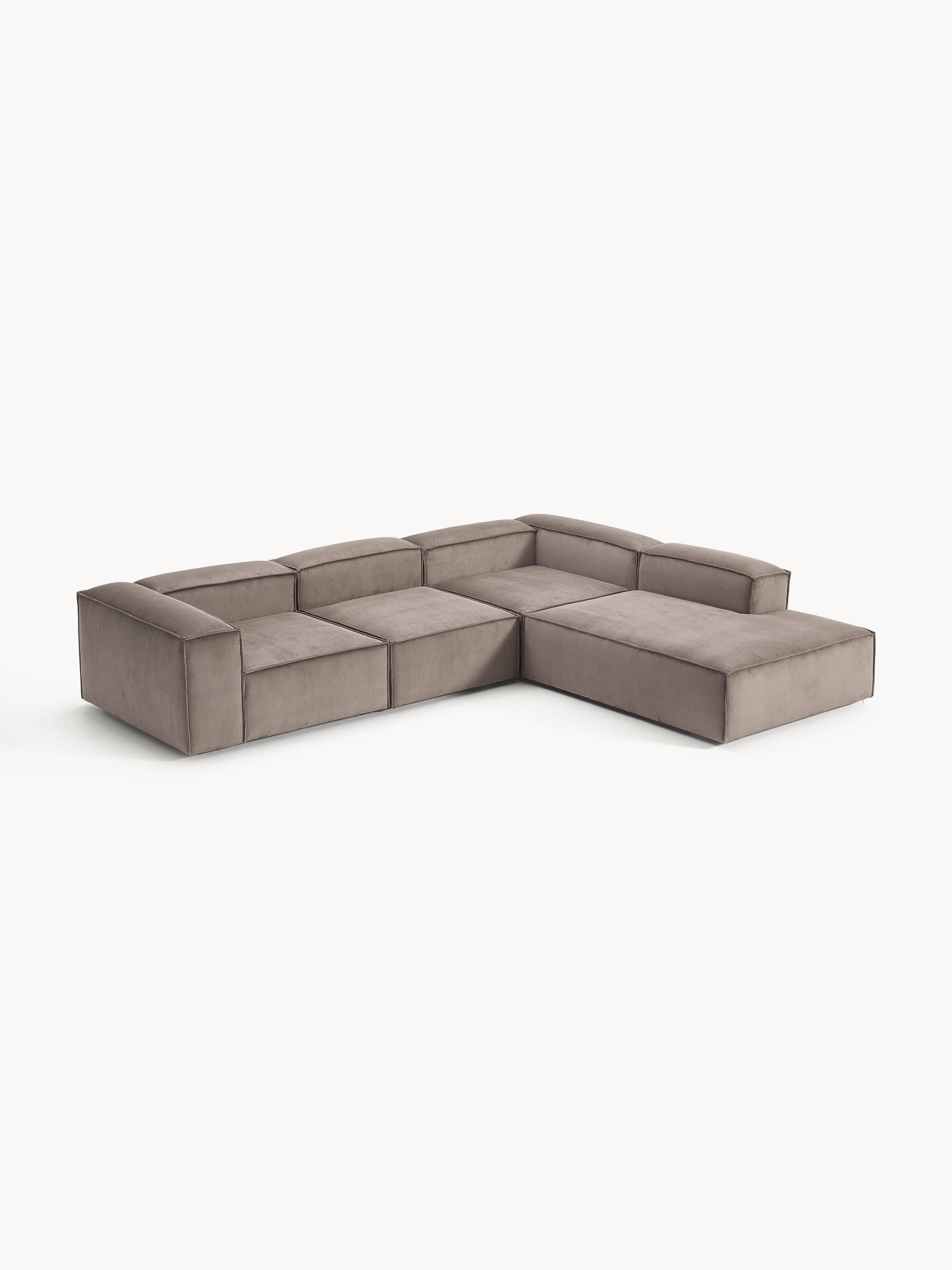 Lennon Modular XL Corner Sofa (4-Seater) in Corduroy