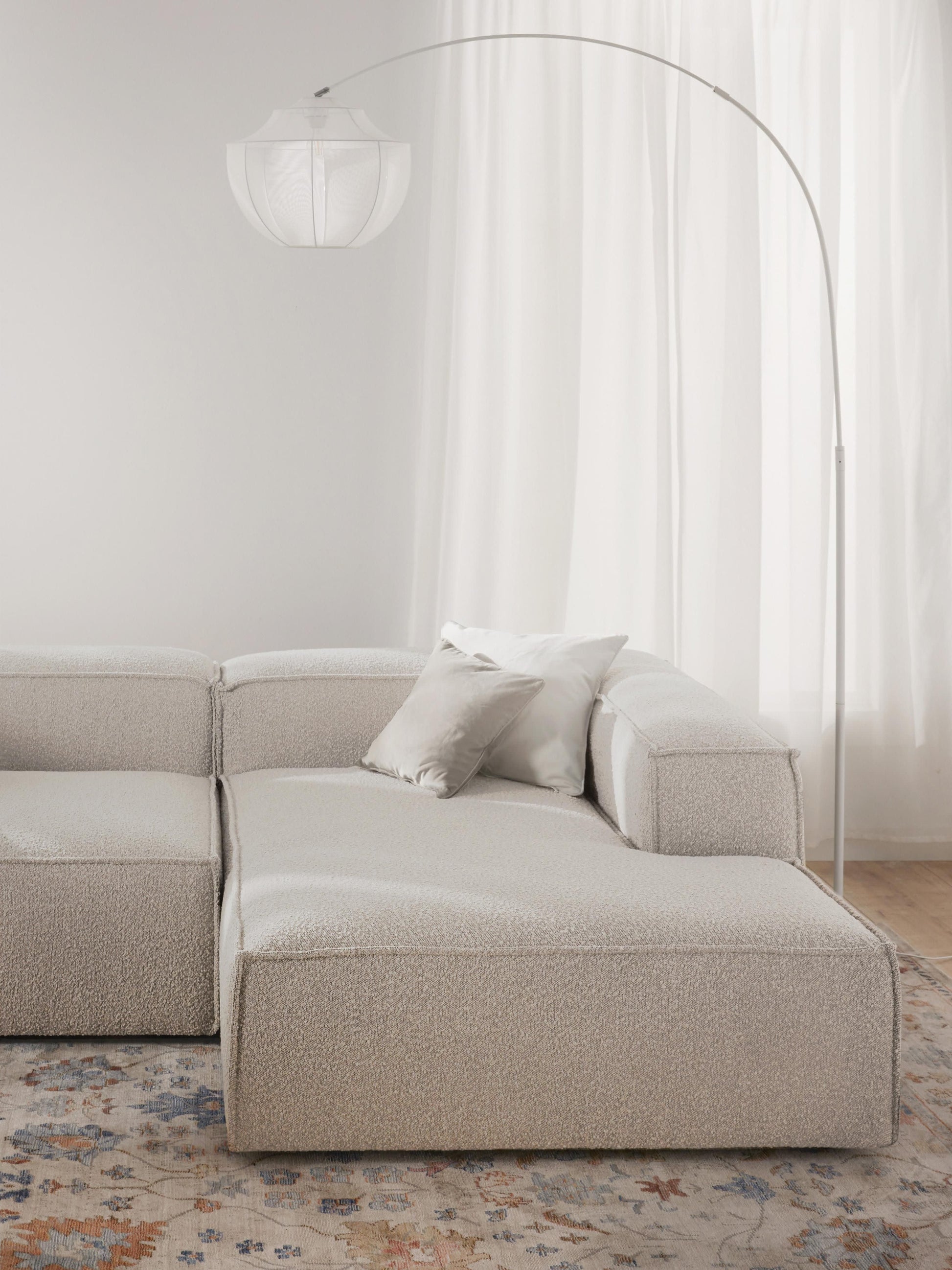 Lennon Ottoman Corner Module in Bouclé
