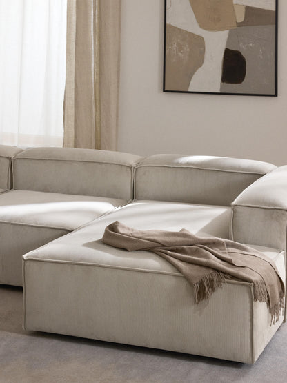 Lennon Ottoman Corner Module in Corduroy