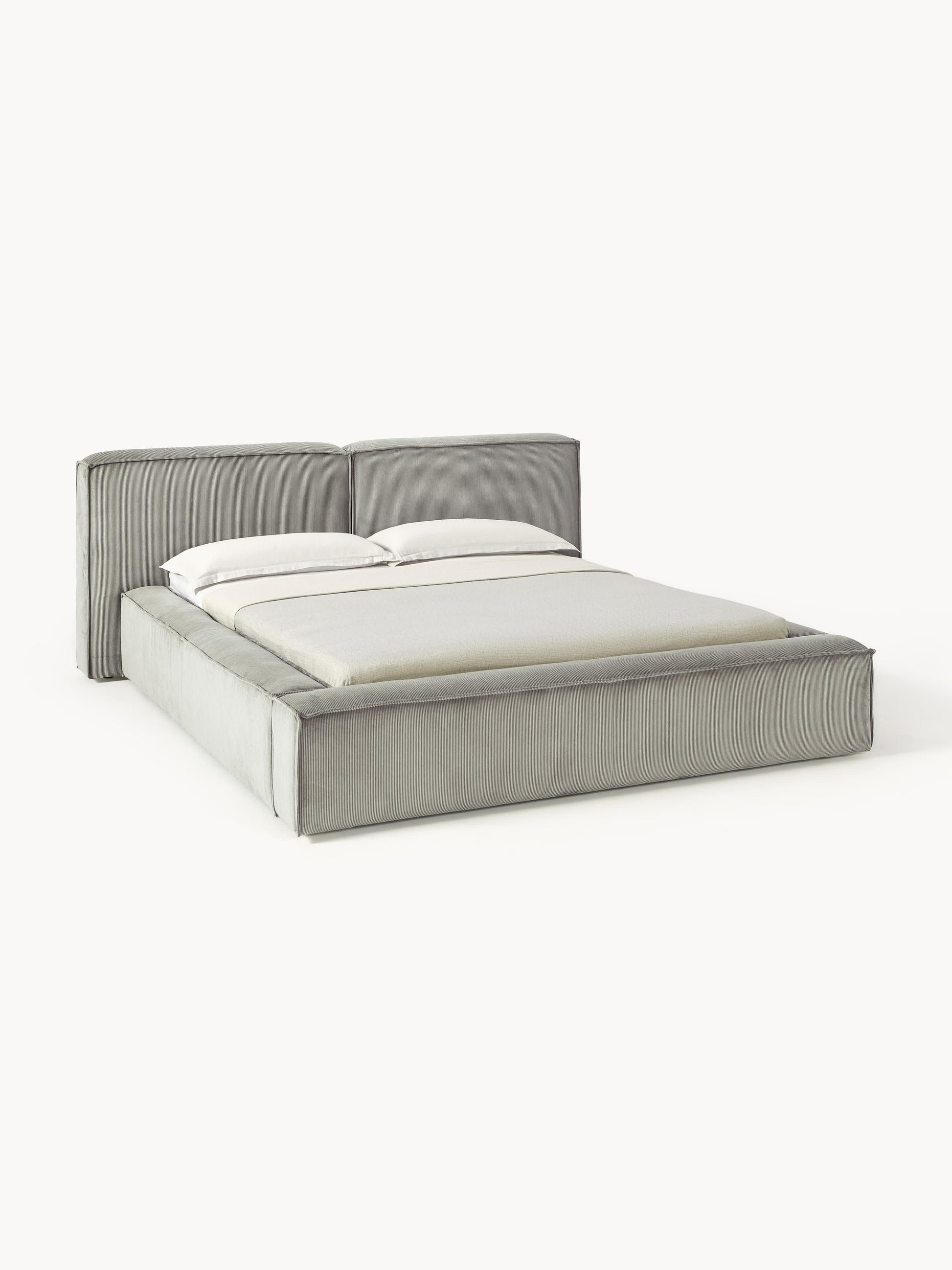 Lennon Upholstered Bed in Corduroy