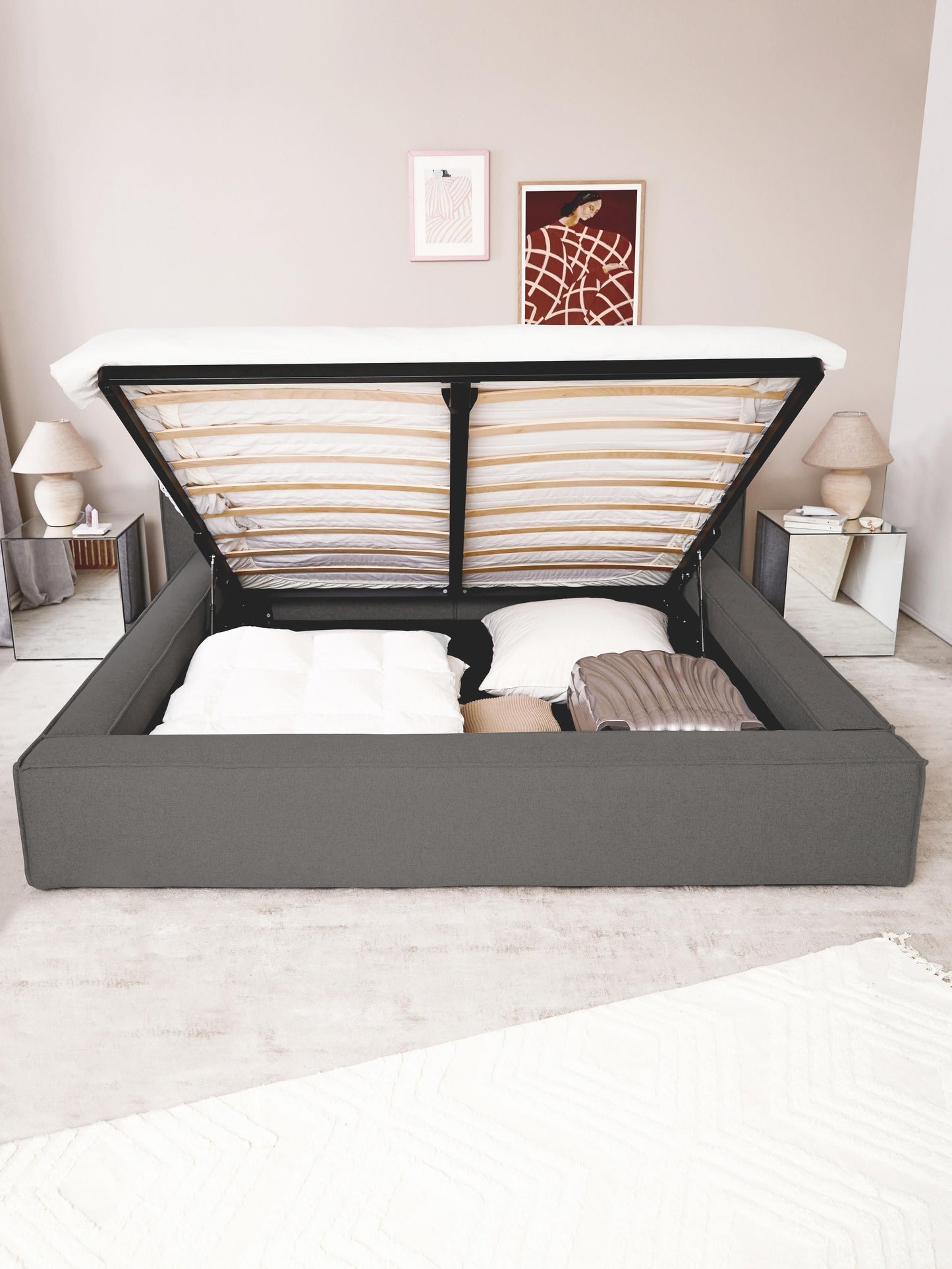 Lennon Upholstered Bed with Storage
