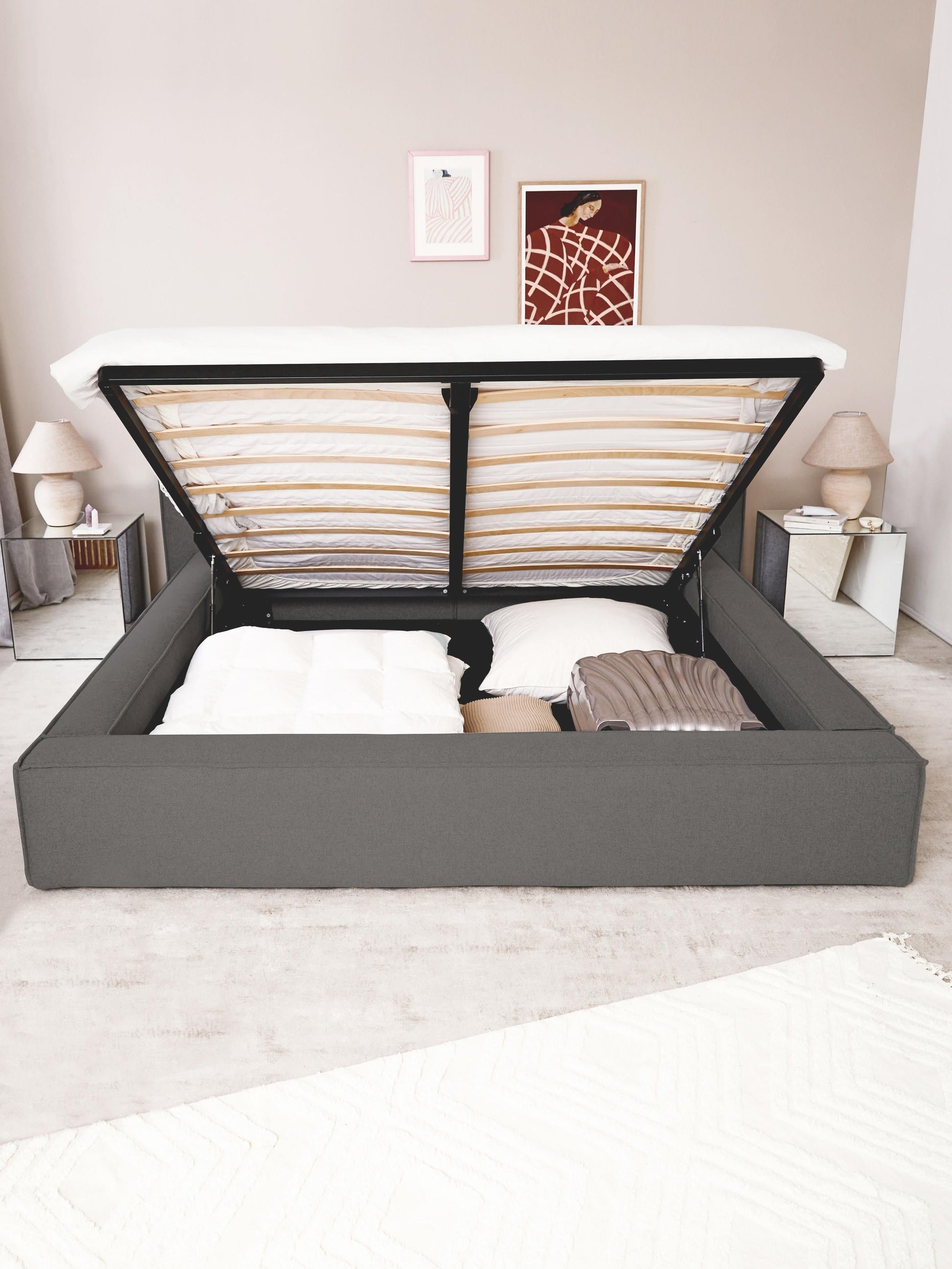 Lennon Upholstered Bed with Storage