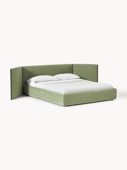 Otis Upholstered Bed with Folding Headboard