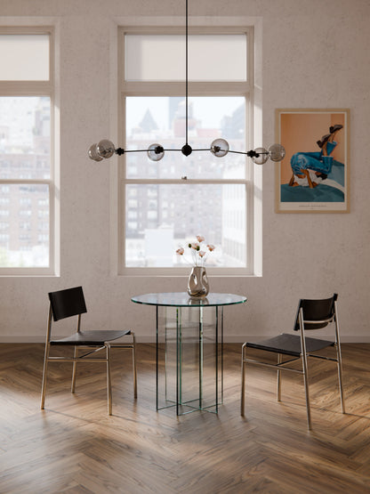 Anouk Round Dining Table in Glass, in Various Sizes
