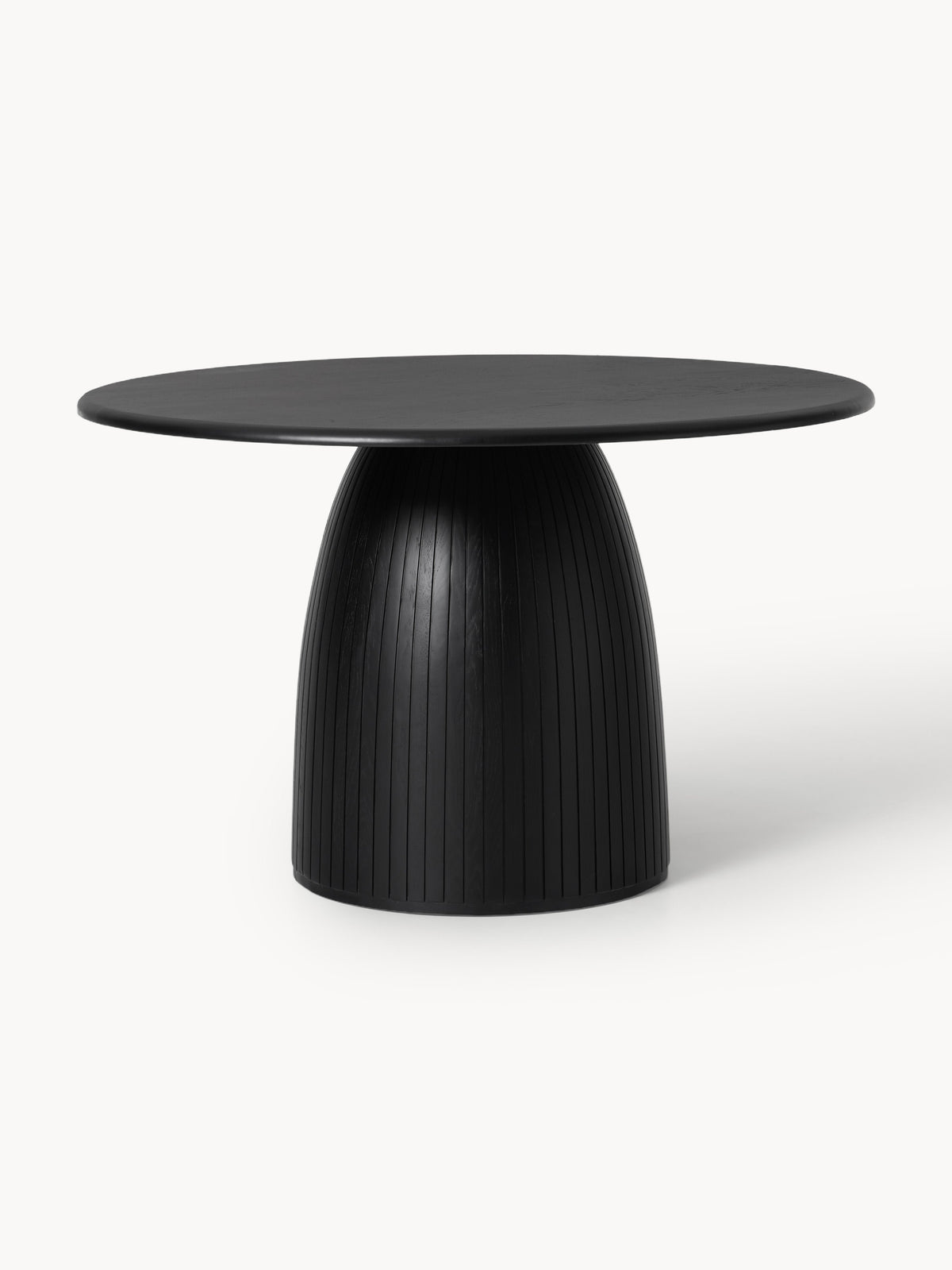 Nelly Round Dining Table with Fluted Texture, in Various Sizes