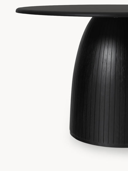 Nelly Round Dining Table with Fluted Texture, in Various Sizes